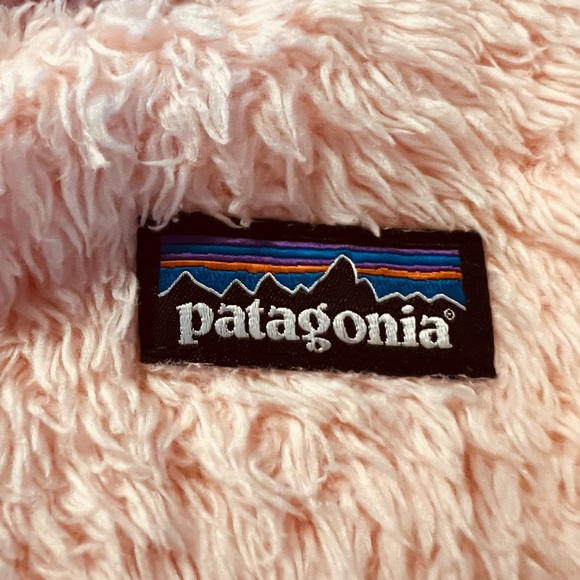 Patagonia Soft Fleece Zippered Fuzzy Jacket in Soft Pink Sz 6-12 Mos - Picture 8 of 11